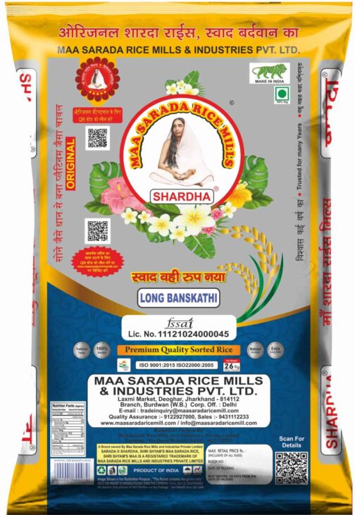 Sharda Rozana Super Banskathi Rice 26 Kg